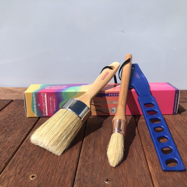 Furniture Paint Brush 4Pc/Set Chalk Wax Paint Brushes Bristle
