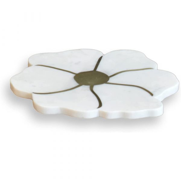 Marble Tray and Cheese Board - Flower Shape
